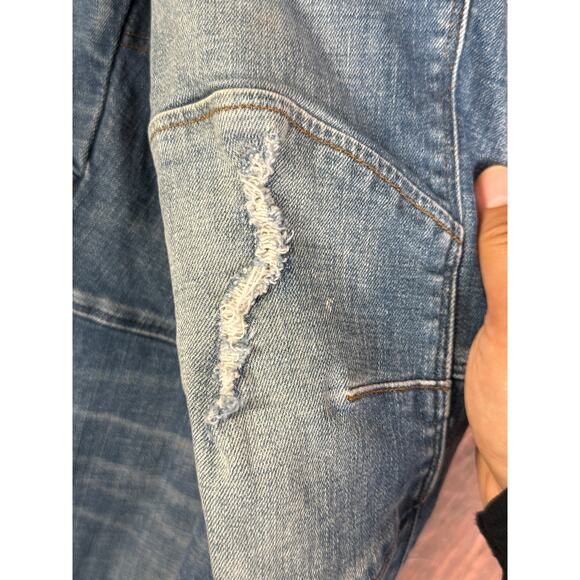G Star Raw 5620 3D Slim Denim Button Fly Jeans Y2K Vintage Pants Blue Mens 32x30 - Picture 5 of 10